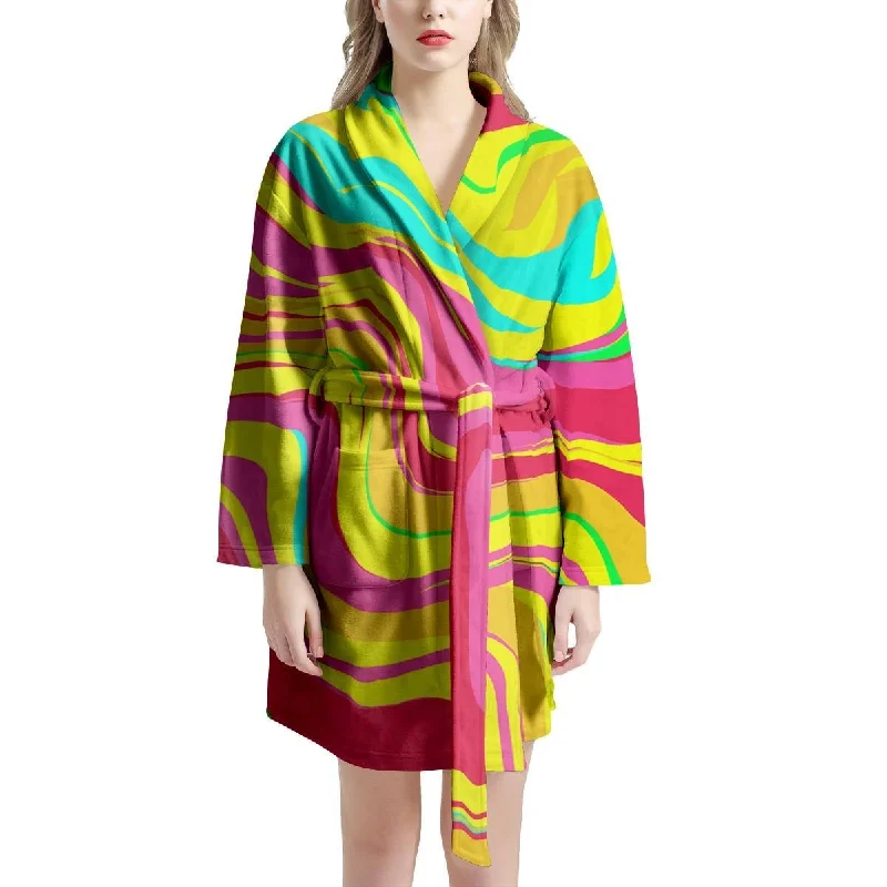 Abstract Paint Women's Robe